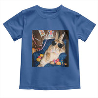 Funny Easter Bunny Sunglasses Graphic Toddler T Shirt