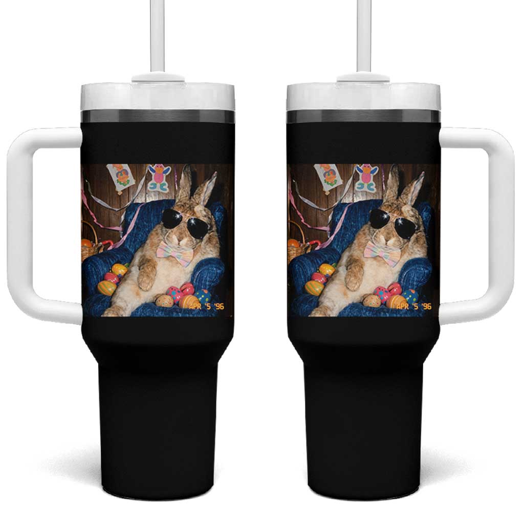 Funny Easter Bunny Sunglasses Graphic Tumbler With Handle