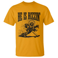 Funny Jesus Hockey T Shirt He Is Rizzin'