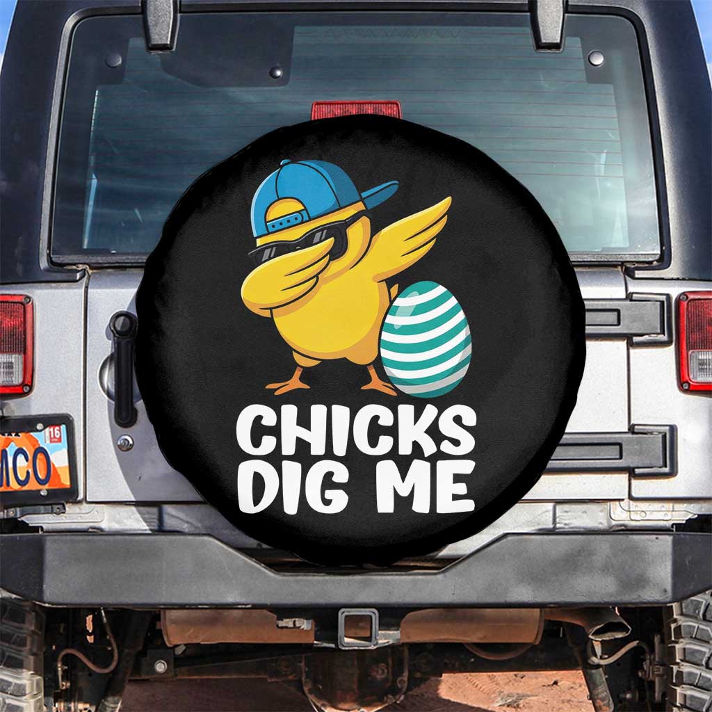 Easter Chicks Dig Me Spare Tire Cover Cute Chicken Dabbing Egg Hunt Toddler