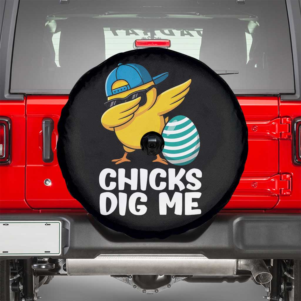 Easter Chicks Dig Me Spare Tire Cover Cute Chicken Dabbing Egg Hunt Toddler