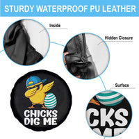 Easter Chicks Dig Me Spare Tire Cover Cute Chicken Dabbing Egg Hunt Toddler