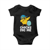 Easter Chicks Dig Me Baby Onesie Cute Chicken Dabbing Egg Hunt Toddler