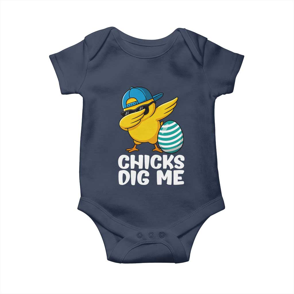 Easter Chicks Dig Me Baby Onesie Cute Chicken Dabbing Egg Hunt Toddler