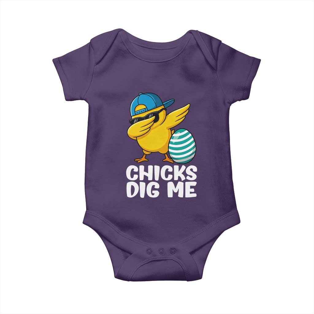Easter Chicks Dig Me Baby Onesie Cute Chicken Dabbing Egg Hunt Toddler