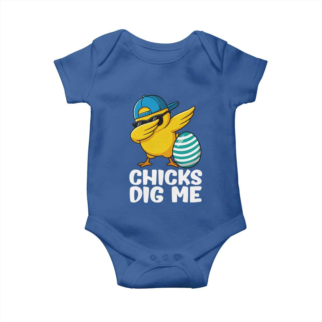 Easter Chicks Dig Me Baby Onesie Cute Chicken Dabbing Egg Hunt Toddler