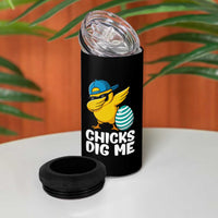 Easter Chicks Dig Me 4 in 1 Can Cooler Tumbler Cute Chicken Dabbing Egg Hunt Toddler