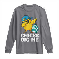 Easter Chicks Dig Me Long Sleeve Shirt Cute Chicken Dabbing Egg Hunt Toddler