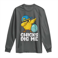 Easter Chicks Dig Me Long Sleeve Shirt Cute Chicken Dabbing Egg Hunt Toddler