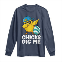 Easter Chicks Dig Me Long Sleeve Shirt Cute Chicken Dabbing Egg Hunt Toddler
