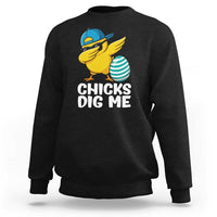 Easter Chicks Dig Me Sweatshirt Cute Chicken Dabbing Egg Hunt Toddler