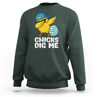 Easter Chicks Dig Me Sweatshirt Cute Chicken Dabbing Egg Hunt Toddler
