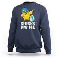 Easter Chicks Dig Me Sweatshirt Cute Chicken Dabbing Egg Hunt Toddler