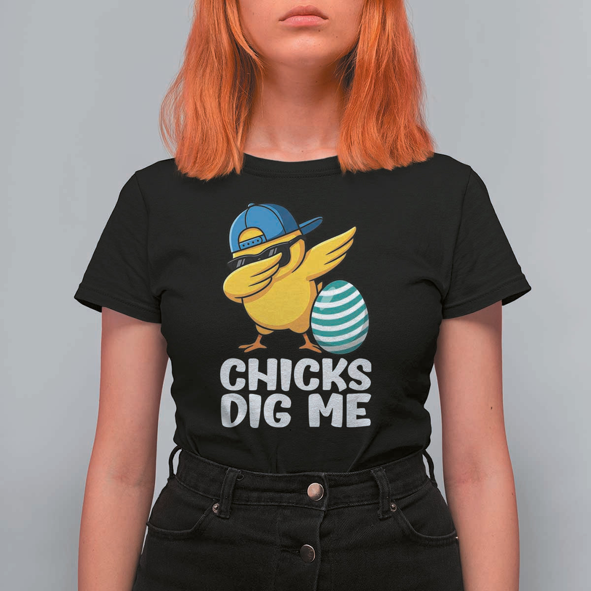 Easter Chicks Dig Me T Shirt For Women Cute Chicken Dabbing Egg Hunt Toddler