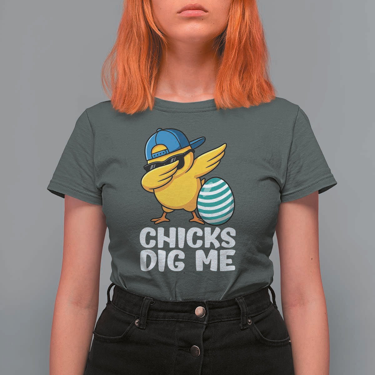 Easter Chicks Dig Me T Shirt For Women Cute Chicken Dabbing Egg Hunt Toddler
