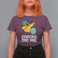 Easter Chicks Dig Me T Shirt For Women Cute Chicken Dabbing Egg Hunt Toddler