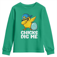 Easter Chicks Dig Me Youth Sweatshirt Cute Chicken Dabbing Egg Hunt Toddler