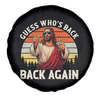 Funny Jesus Easter Spare Tire Cover Guess Who's Back? Back Again Easter