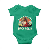 Funny Jesus Easter Baby Onesie Guess Who's Back? Back Again Easter