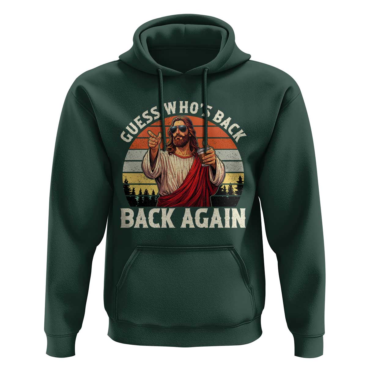 Funny Jesus Easter Hoodie Guess Who's Back? Back Again Easter