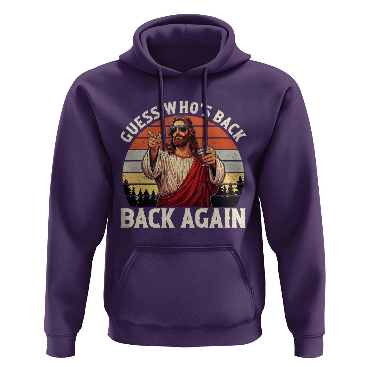 Funny Jesus Easter Hoodie Guess Who's Back? Back Again Easter