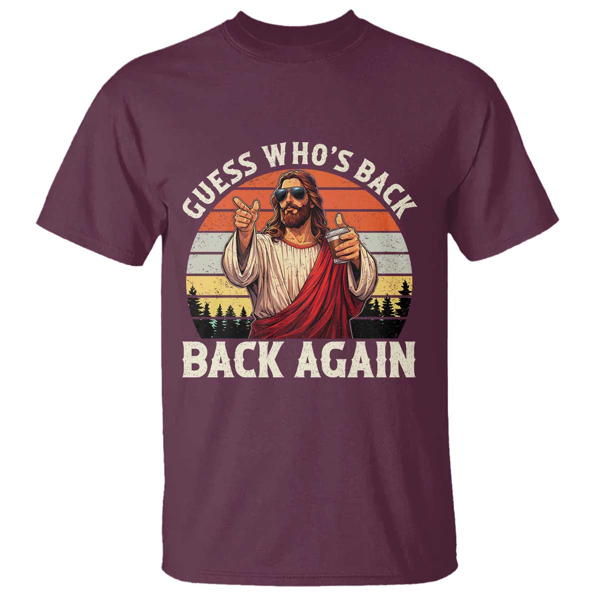 Funny Jesus Easter T Shirt Guess Who's Back? Back Again Easter