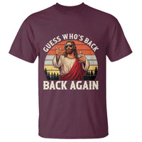 Funny Jesus Easter T Shirt Guess Who's Back? Back Again Easter