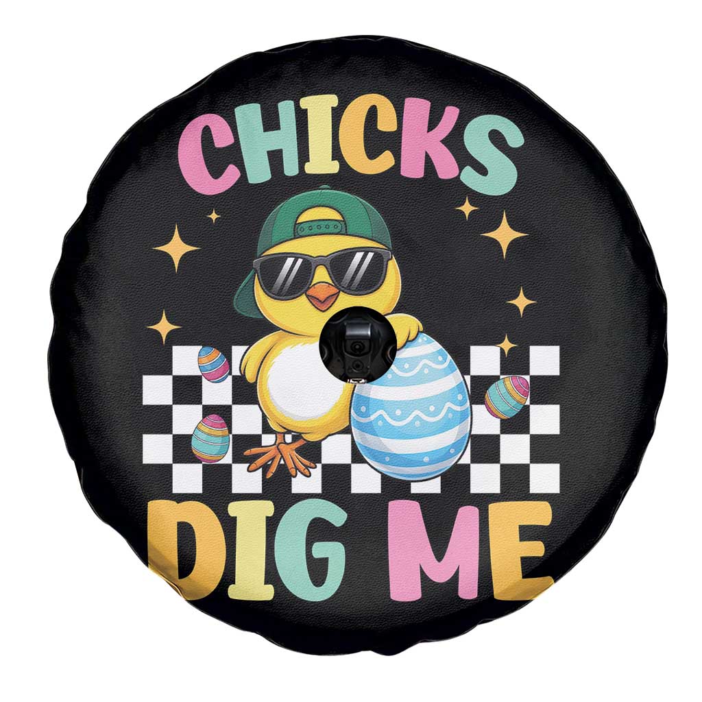 Chicks Dig Me Spare Tire Cover Funny Easter Chick