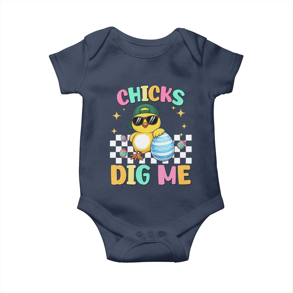 Chicks Dig Me Baby Onesie Funny Easter Chick