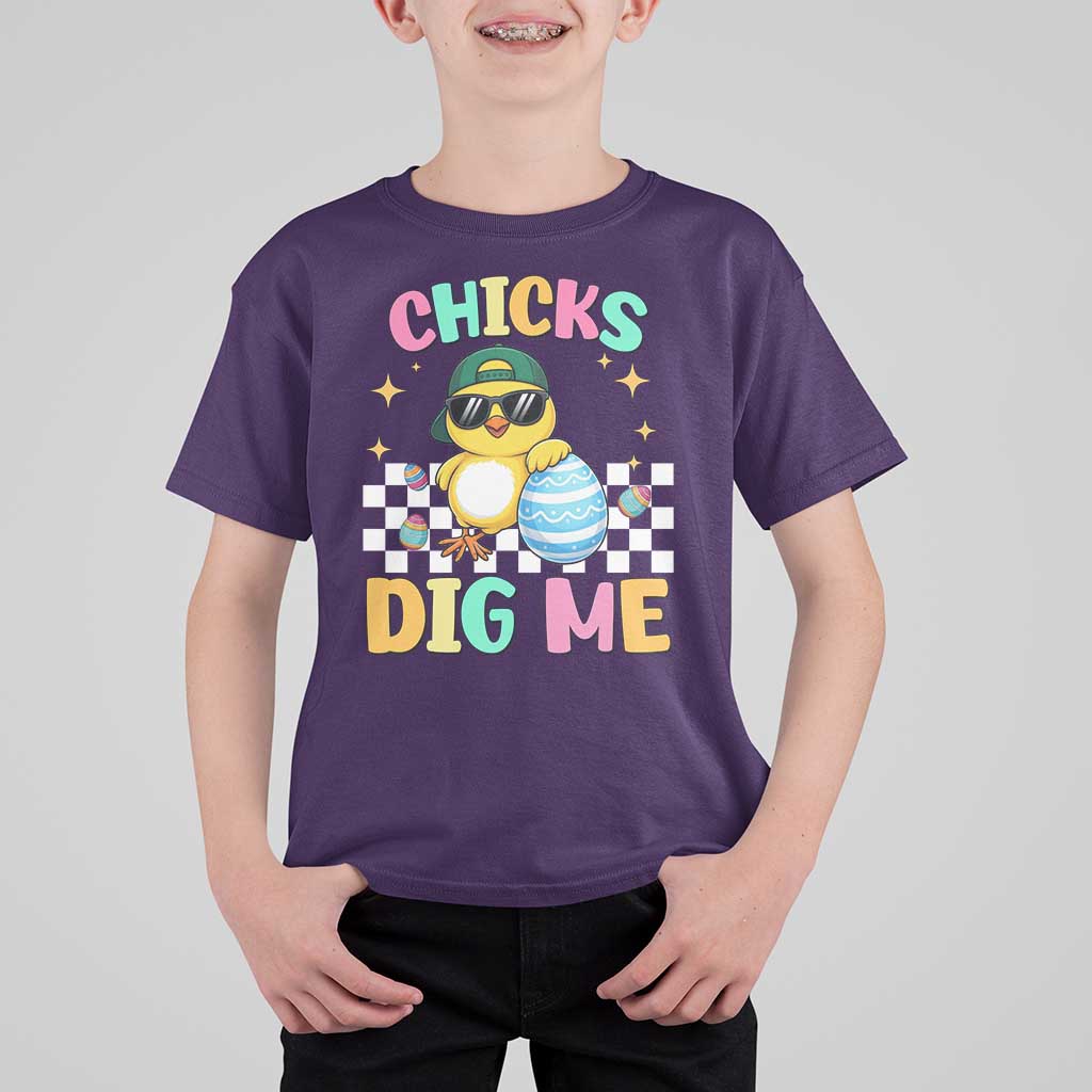 Chicks Dig Me T Shirt For Kid Funny Easter Chick