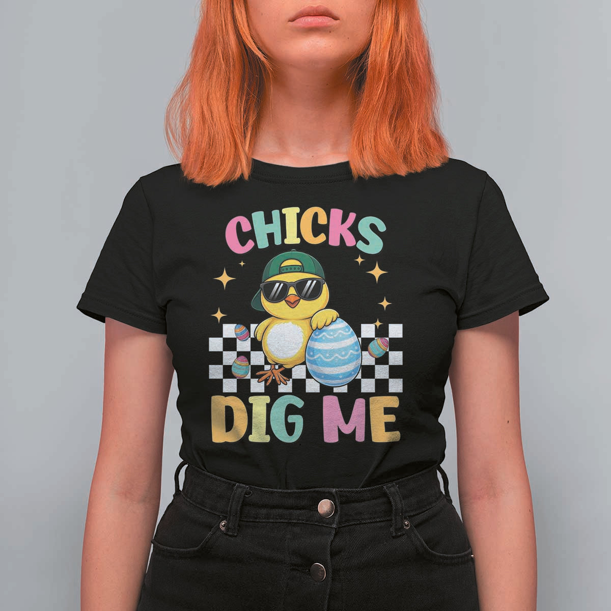 Chicks Dig Me T Shirt For Women Funny Easter Chick