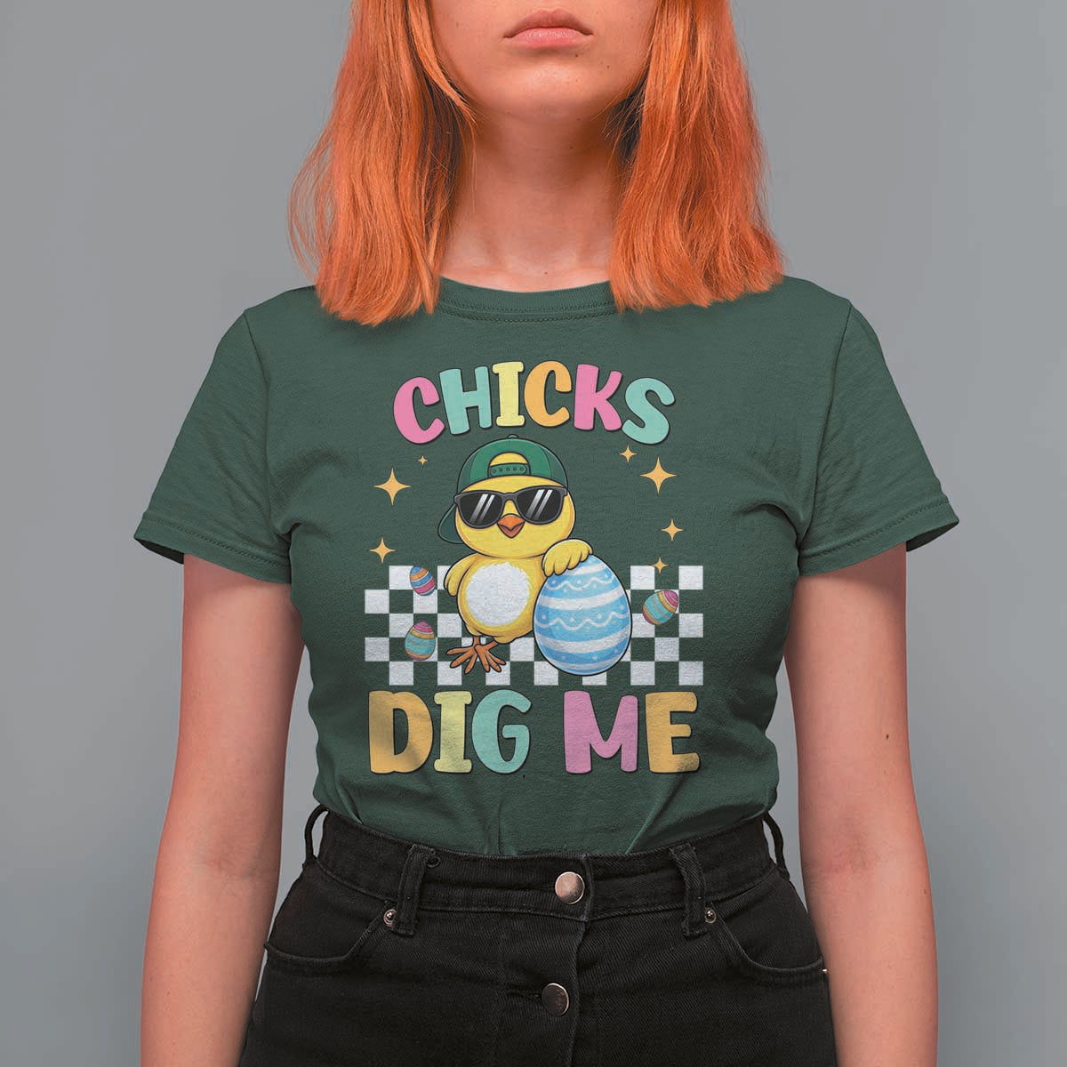 Chicks Dig Me T Shirt For Women Funny Easter Chick