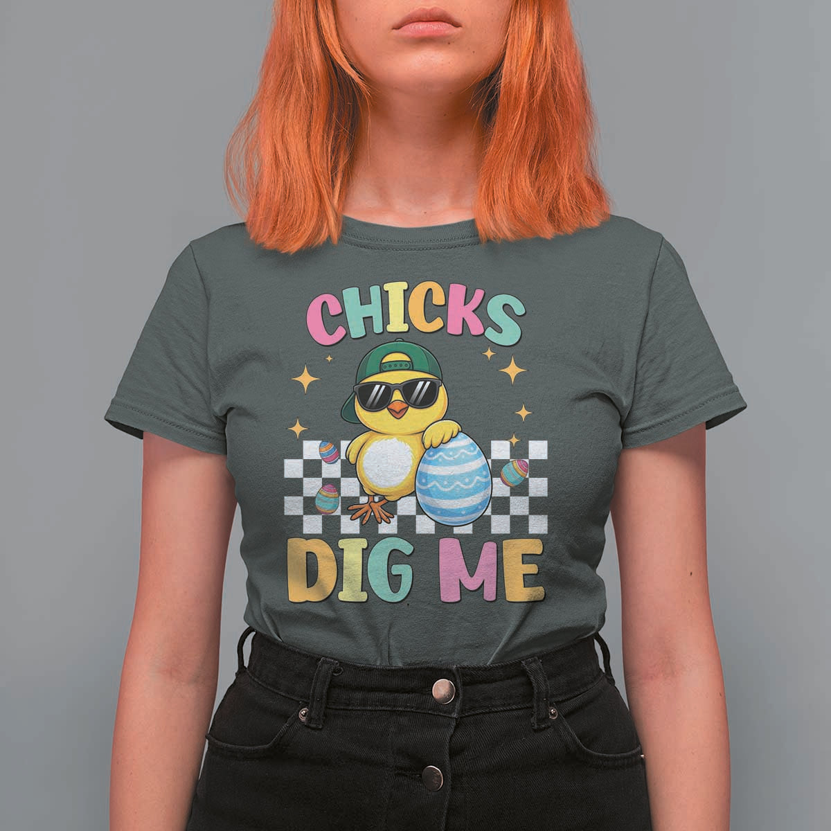 Chicks Dig Me T Shirt For Women Funny Easter Chick