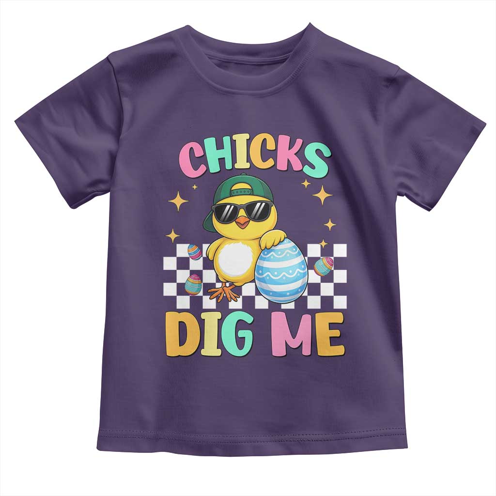 Chicks Dig Me Toddler T Shirt Funny Easter Chick