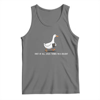 Jesus Thinks I'm A Delight Tank Top Funny Christian Goose Sarcastic
