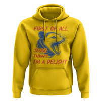 First of All Jesus Thinks I'm A Delight Hoodie Funny Opossum Christian