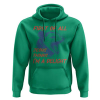 First of All Jesus Thinks I'm A Delight Hoodie Funny Opossum Christian