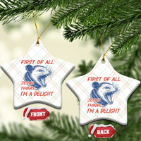 First of All Jesus Thinks I'm A Delight Ceramic Ornament Funny Opossum Christian