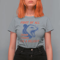 First of All Jesus Thinks I'm A Delight T Shirt For Women Funny Opossum Christian