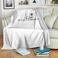 Funny Christian Goose Throw Blanket Jesus Thinks I'm A Delight