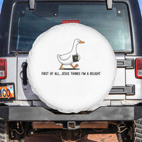 Funny Christian Goose Spare Tire Cover Jesus Thinks I'm A Delight