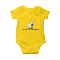 Funny Christian Goose Baby Onesie Jesus Thinks I'm A Delight