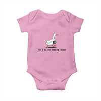 Funny Christian Goose Baby Onesie Jesus Thinks I'm A Delight