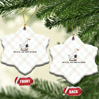 Funny Christian Goose Ceramic Ornament Jesus Thinks I'm A Delight