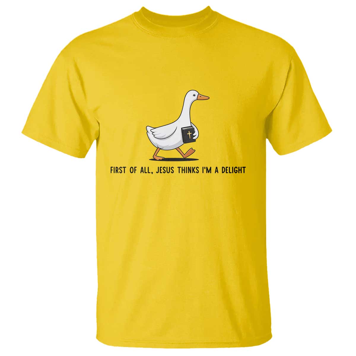 Funny Christian Goose T Shirt Jesus Thinks I'm A Delight