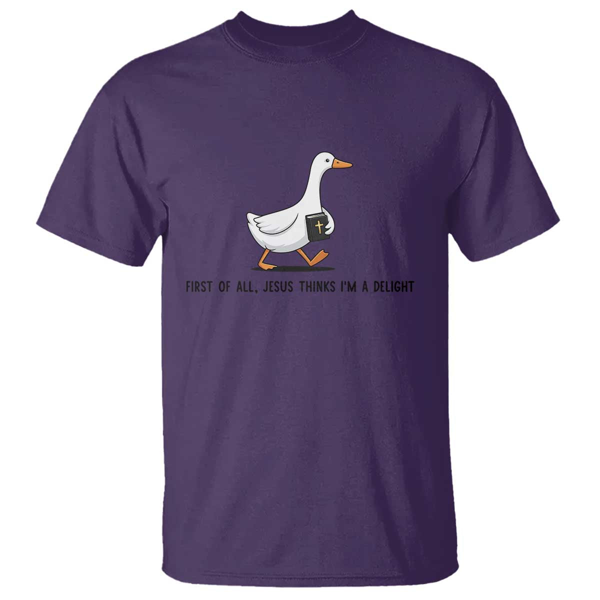 Funny Christian Goose T Shirt Jesus Thinks I'm A Delight