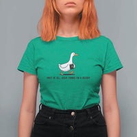 Funny Christian Goose T Shirt For Women Jesus Thinks I'm A Delight
