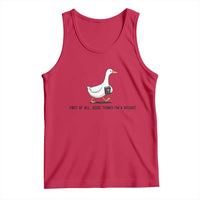 Funny Christian Goose Tank Top Jesus Thinks I'm A Delight