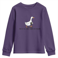 Funny Christian Goose Youth Sweatshirt Jesus Thinks I'm A Delight