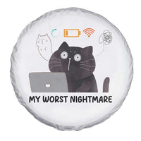 My Worst Nightmare Spare Tire Cover Funny Cat Gaming Wifi Loading Hurmor - Wonder Print Shop